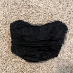 Zara crop bustier top